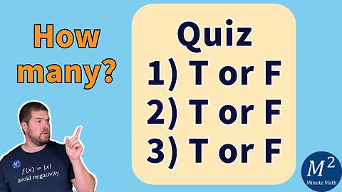 Counting Quiz Options: True or False Questions Tutorial