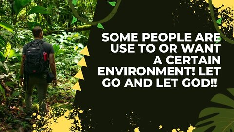 Some people are use to or want a certain environment! Let Go and Let God! Shara dream 👇🏽