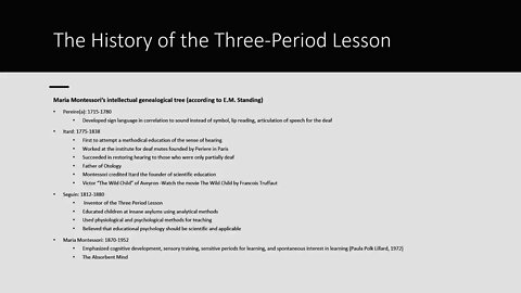 Montessori Deep Dive: The Three-Period Lesson