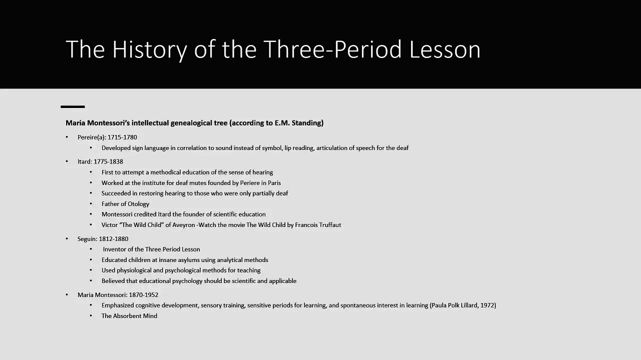 Montessori Deep Dive: The Three-Period Lesson