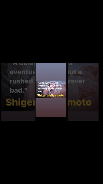 Gollum needed Miyamoto