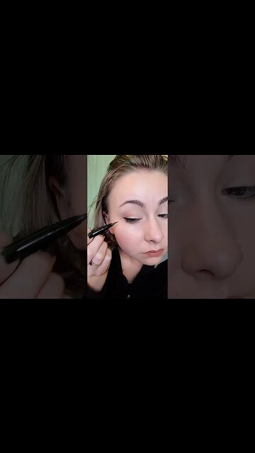 HOW TO kitten winged liner #shorts #howto #makeup #eyeliner