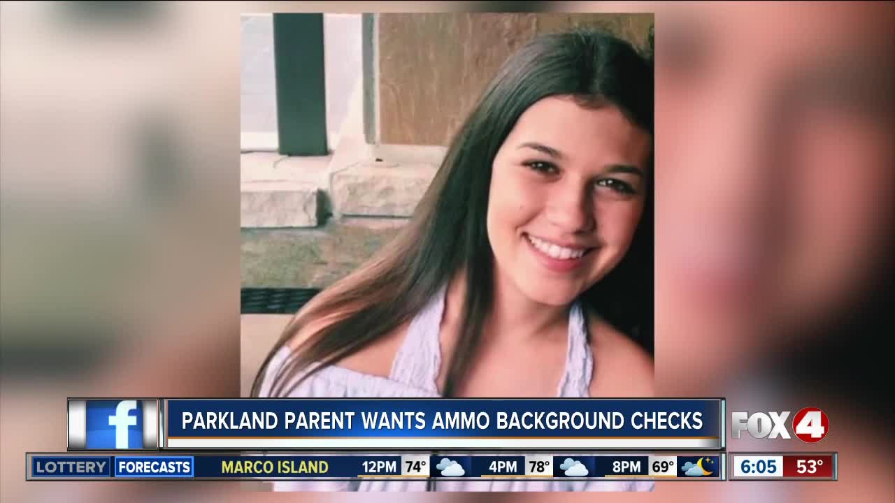 Parkland parent wants ammo background checks