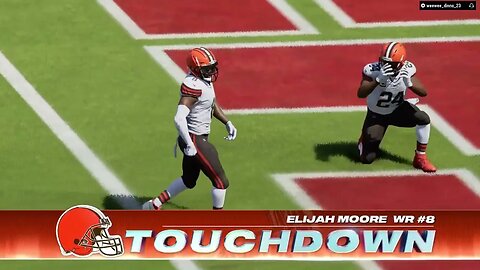 Watson to Moore #Touchdown #ClevelandBrowns #Madden24 #H2H