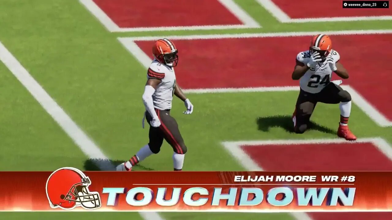 Watson to Moore #Touchdown #ClevelandBrowns #Madden24 #H2H