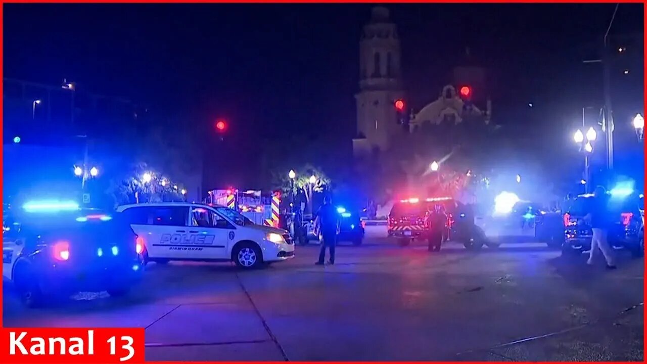 Mass shooting kills 4 and wounds 17 in nightlife district in Birmingham, Alabama