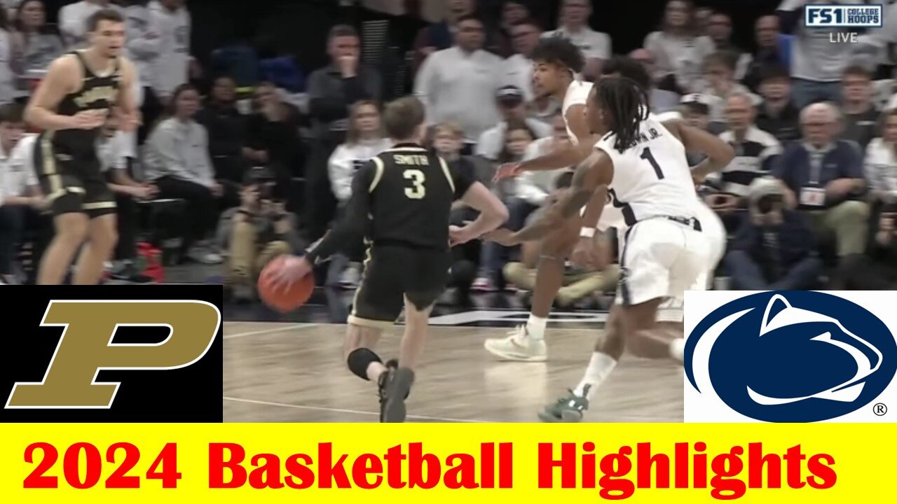 #8 Purdue vs Penn State Basketball Game Highlights 12 5 2024