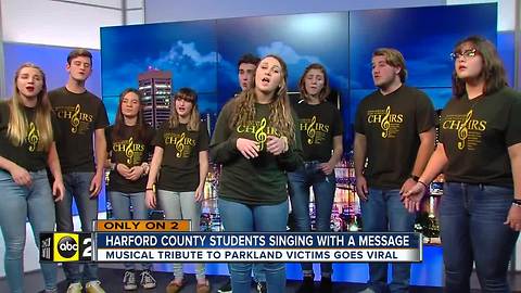 Harford County's "Harmonics" spreading hope with viral video