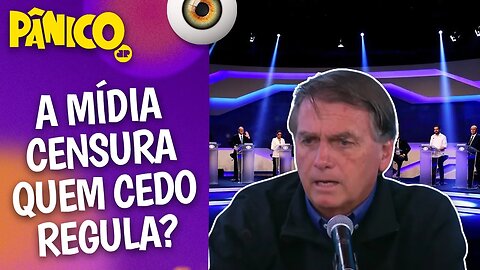 Bolsonaro sobre IDA AOS DEBATES DE 1º TURNO: ‘AGORA VOU, MESMO SENDO FUZILADO PELOS OUTROS'