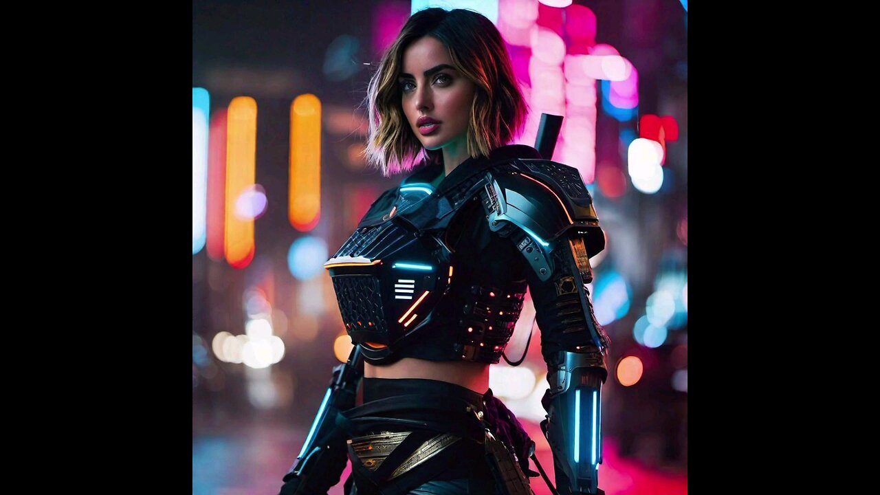 AI Female Celebrities- Cyberpunk