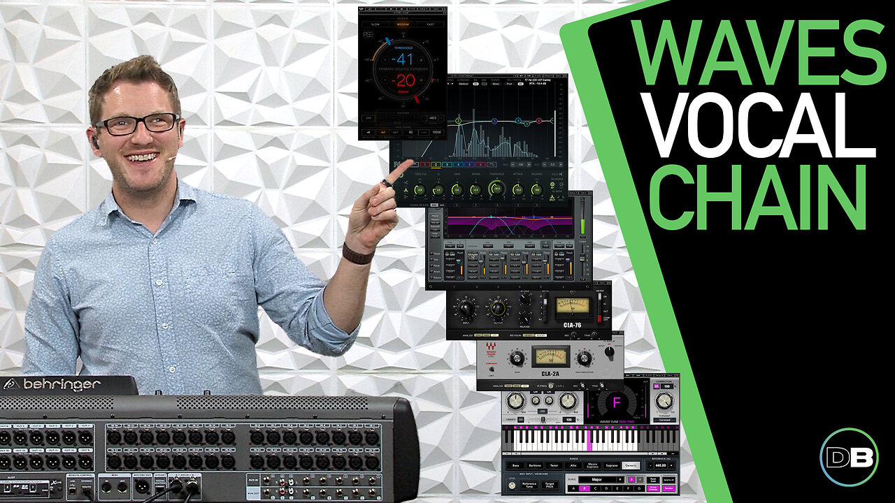 Waves Vocal Plugin Chain - Waves PSE, F6, C6, CLA-76, CLA-2A, Waves Tune Real Time