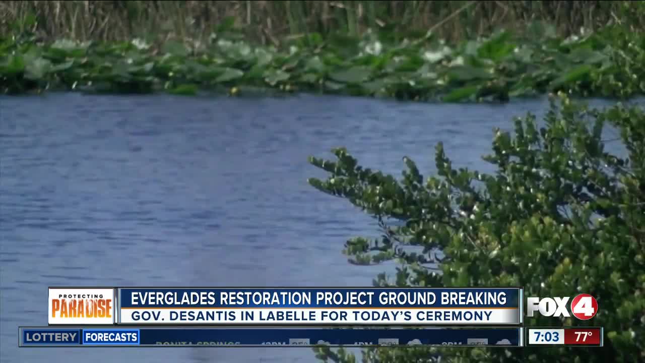 Everglades restoration project ground breaking planned in LaBelle Friday
