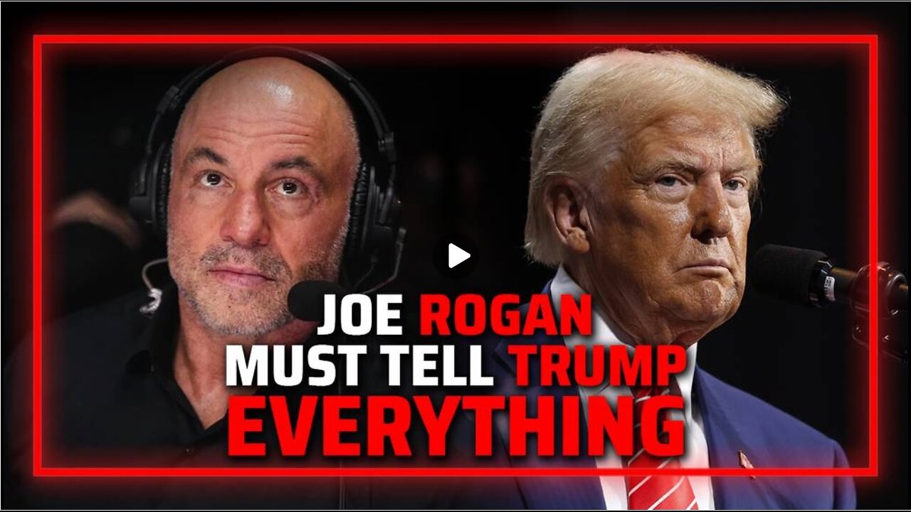 Joe Rogan MUST RAISE The Harris-Biden Plan For Martial Law When He Interviews Trump Friday