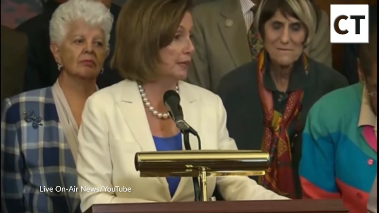 Slurring Nancy Pelosi Calls Kavanaugh ‘Justice’ During Long Brain Freeze