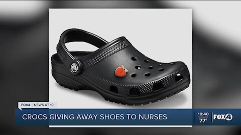 Crocs donating shoes to healthcare workers