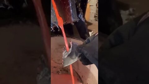 Burning through a metal razor