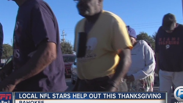 NFL stars help feed needy Pahokee families