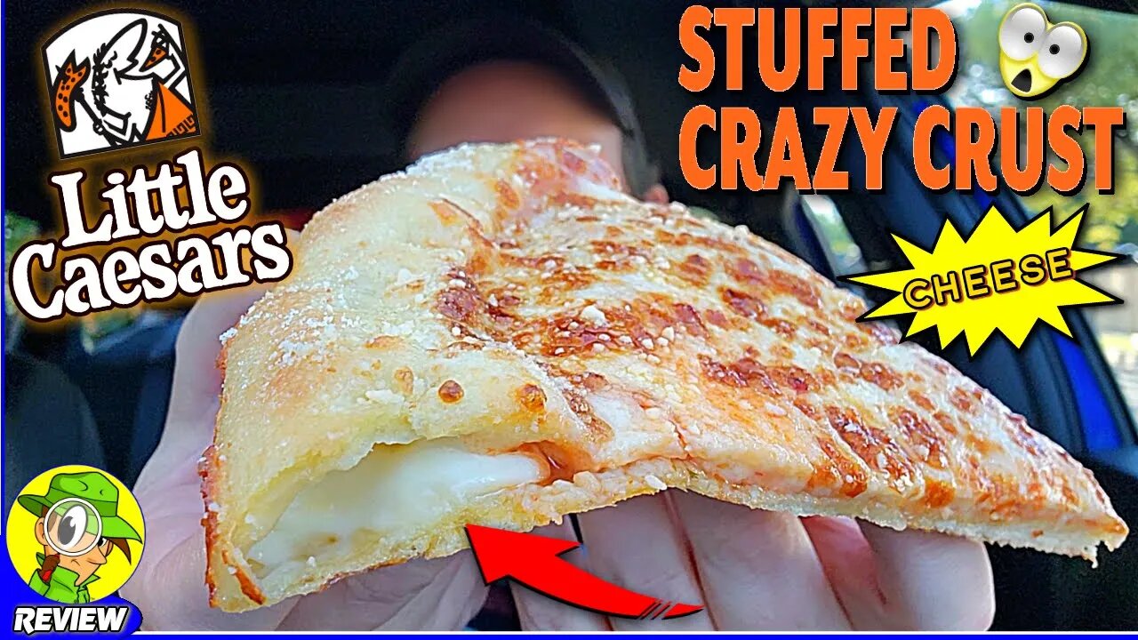 Little Caesars® STUFFED CRAZY CRUST CHEESE PIZZA Review 🤪🧀🍕 ⎮ Peep THIS Out! 🕵️‍♂️