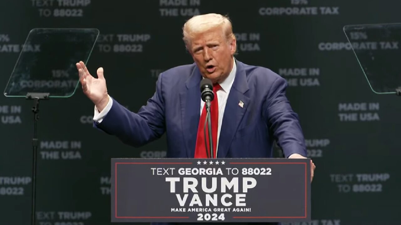 LIVE ~ Pres. Trump Speaks on the Tax Code and Manufacturing in Savannah, GA ~ September 24 2024