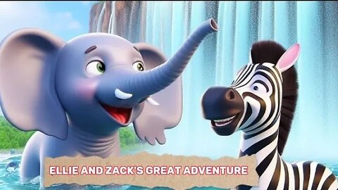 Ellie the Elephant and Zack the Zebra's great adventure #xoteam #elephant #zebra