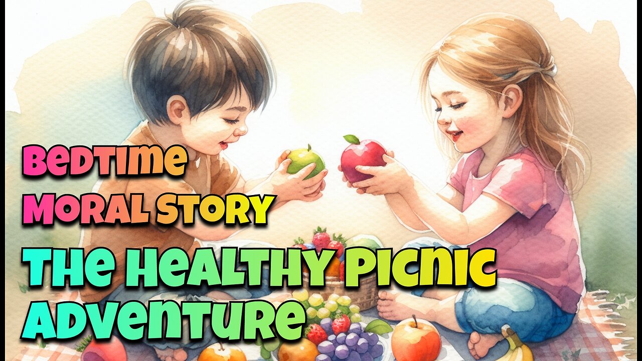 The Healthy Picnic Adventure - Nursery Story for Kids in English