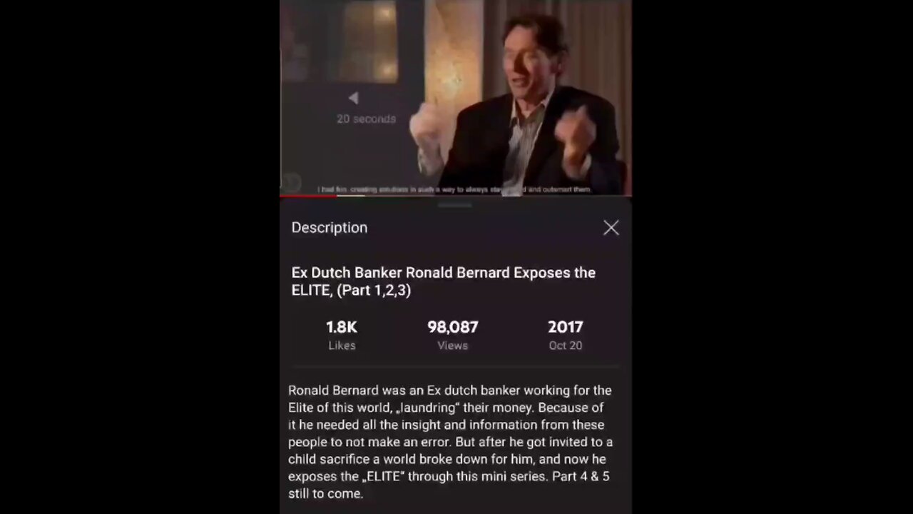 Ex Dutch Banker Exposes luciferian Elite He claims to have managed money for those at the very top