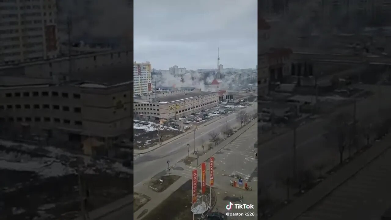 Short clip of the war in Ukraine.