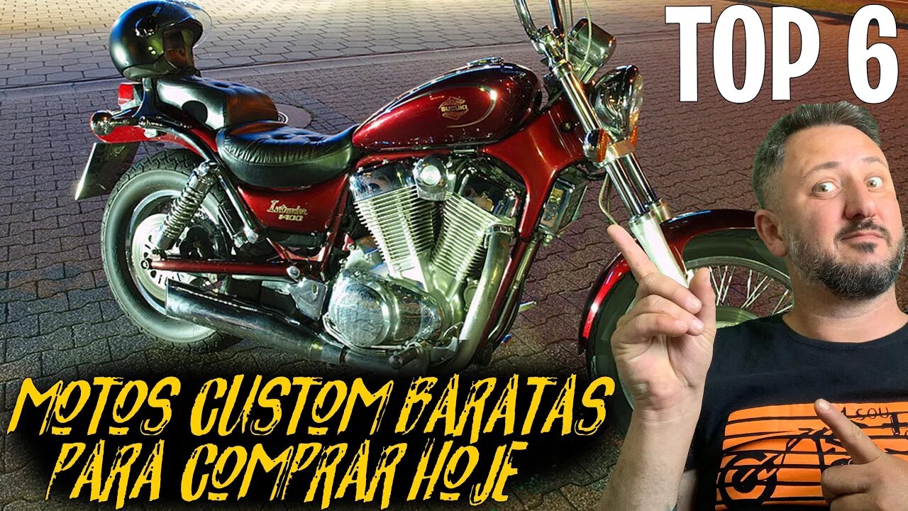 Vamos FALAR DE SUZUKI? 6 MOTOS CUSTOM boas, bonitas e BARATAS