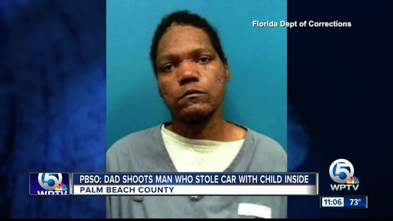 PBSO: Car thief shot by dad after stealing vehicle with child inside