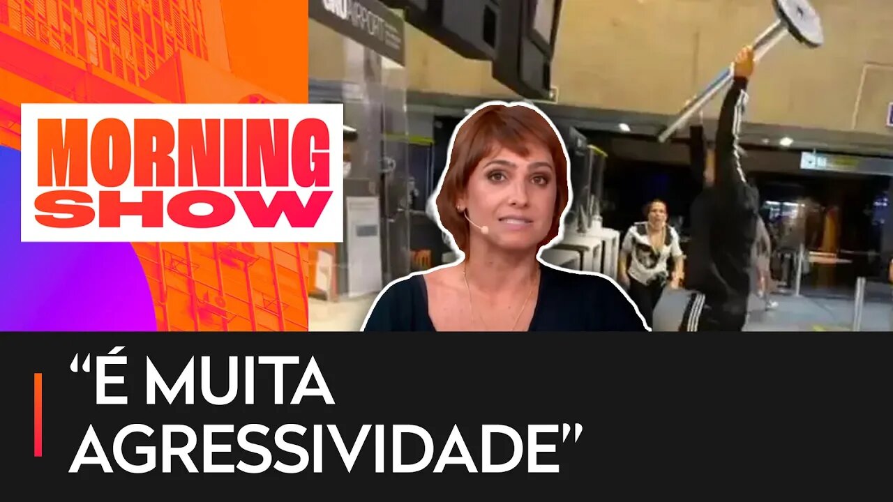 REVOLTA! Casal destrói guichê da Gol em aeroporto