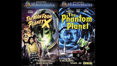 THE MAN FROM PLANET X 1951 & THE PHANTOM PLANET 1961 Outer Space Terror DOUBLE FEATURE