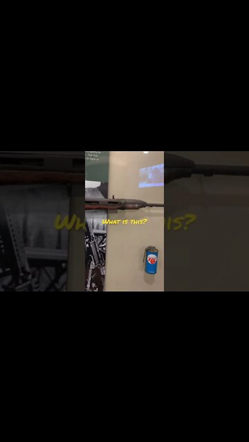 Military rifle at museum