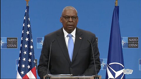 US Secretary of Defense Lloyd Austin briefs the media after NATO meetings - October 18, 2024