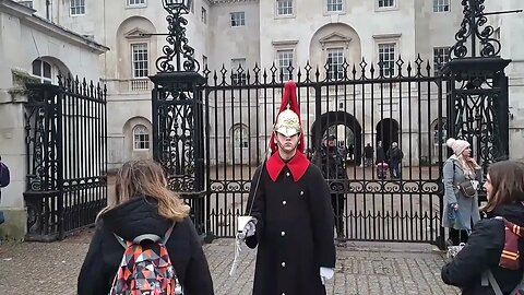 So scared of the kings guard stamping his foot she holds her hand over her mouth #thekingsguard
