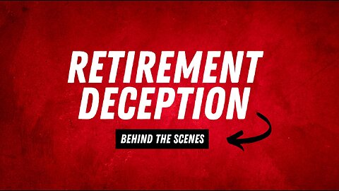 Retirement Deception Behind The Scenes - Old couple