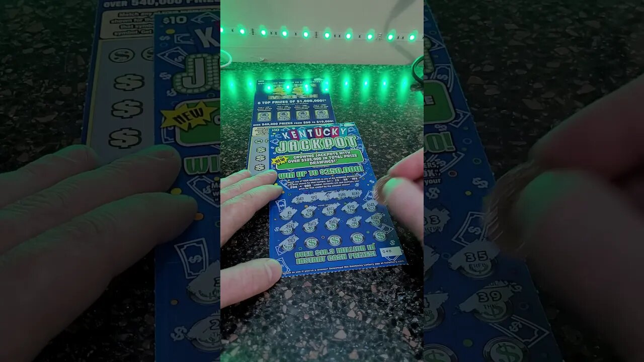Winning on Scratch Off Lottery Tickets Kentucky Jackpot!
