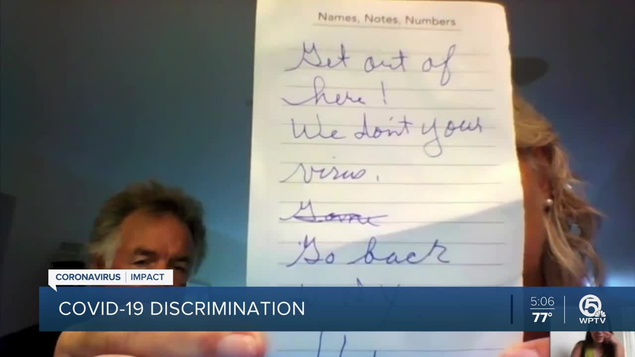 COVID-19 discrimination: Couple in Fort Pierce handed 'go back to New York' note