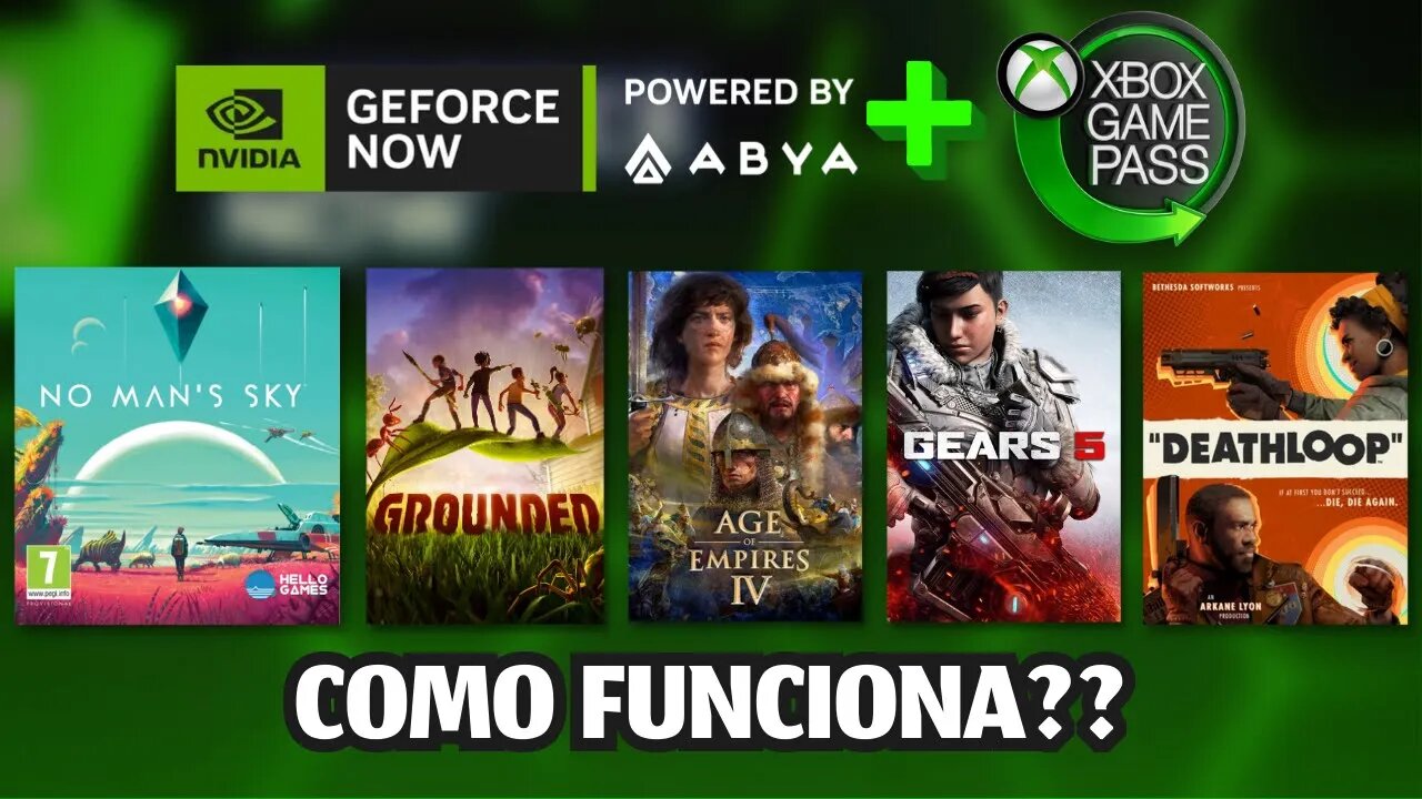 TESTEI!! GEFORCE NOW com INTEGRAÇÃO do GAME PASS! COMO FUNCIONA?