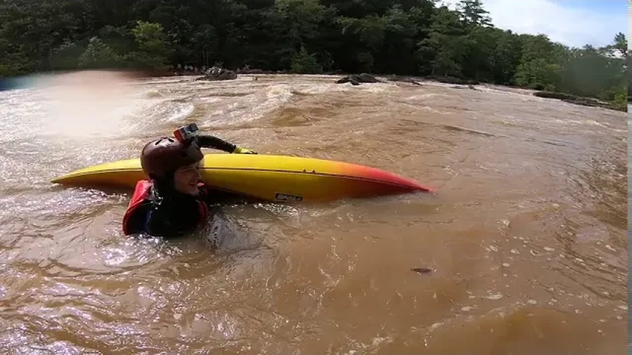 Too Big Of A River For First Time Whitewater Kayaking