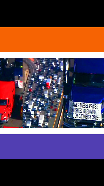 LA Truckers Protest Against Diesel Prices