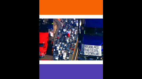 LA Truckers Protest Against Diesel Prices