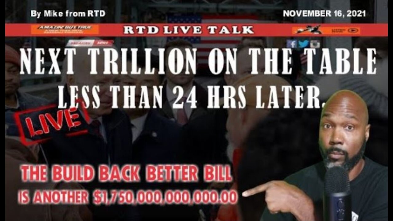 Talks Start For The Next $1.75 Trillion For The Build Back Better Bill (TPTS) The People's Talk Show