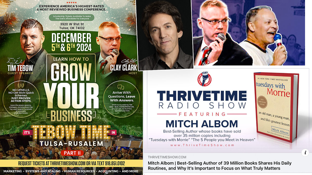 Business Conference | NY Times Best-Selling Author Mitch Album | Focusing On What Really Matters + "It's not how much money you make, but how much money you keep.”- Robert Kiyosaki + Interview w/ Kiyosaki’s Wealth Advisor