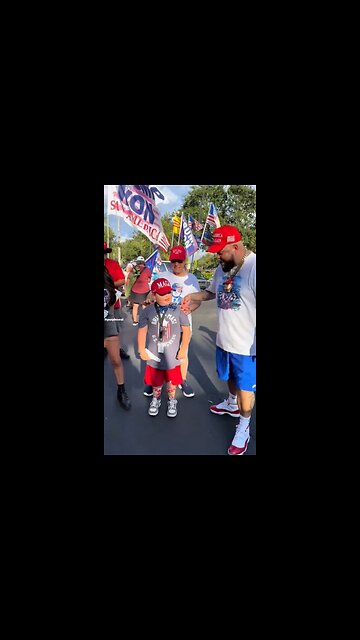 That MAGA boy really did his homework. The Trump dance.