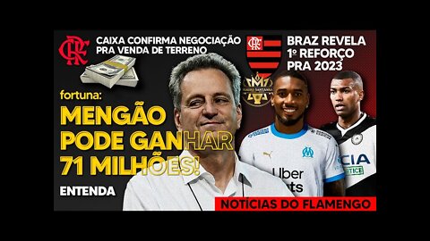 71 MILHÕES: FLAMENGO PODE LUCRAR COM VENDA DE GERSON! CAIXA CONFIRMA NEGOCIAÇÃO DE COMPRA DE TERRENO