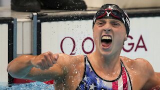 Katie Ledecky Wins Gold In 1,500-Meter Freestyle