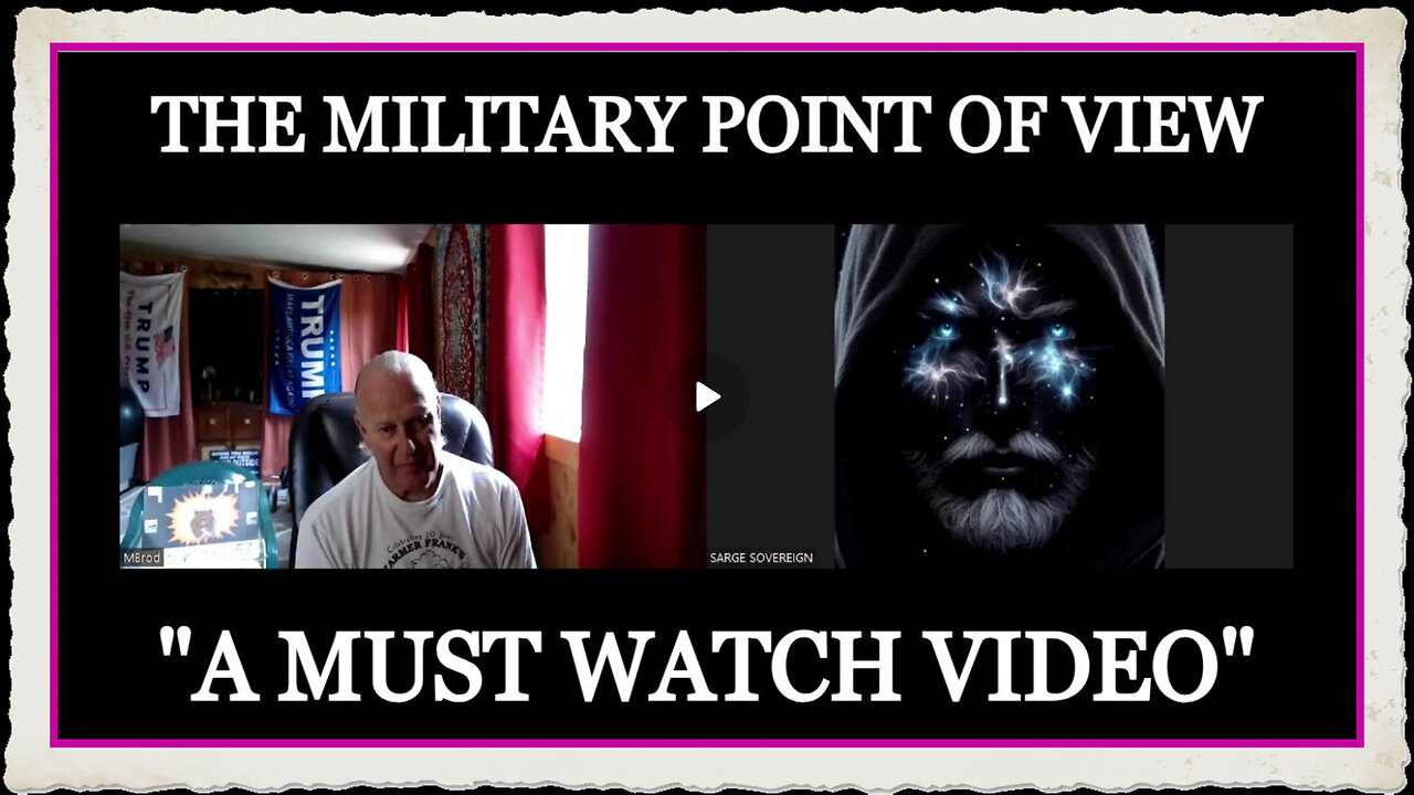 The Military Point Of View With Martin Brodel Sagre A MUST WATCH VIDEO