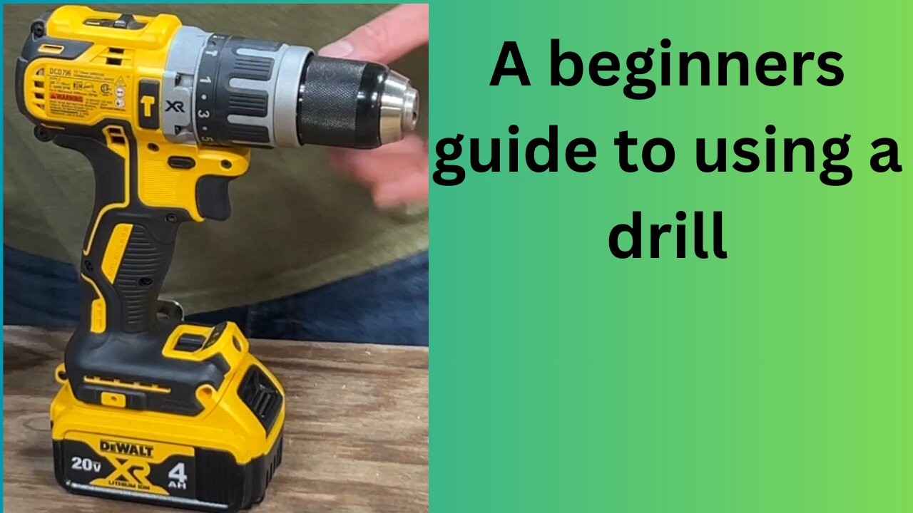 how to use a drill for complete beginners