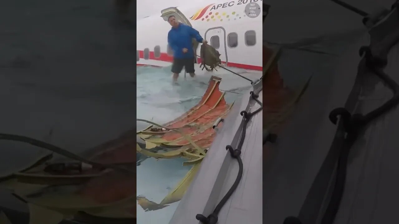 Plane Crashes He Worries About Luggage?