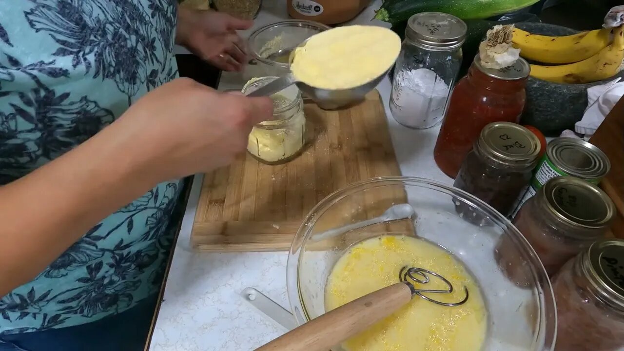 Chili and GF Corn Bread from Pantry Staples